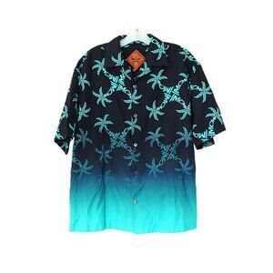 MCM Palm Monogram Print Shirt - Blue Ombre - 48